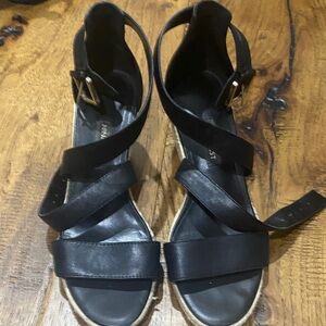 Nine West Black Espadrille Sandals